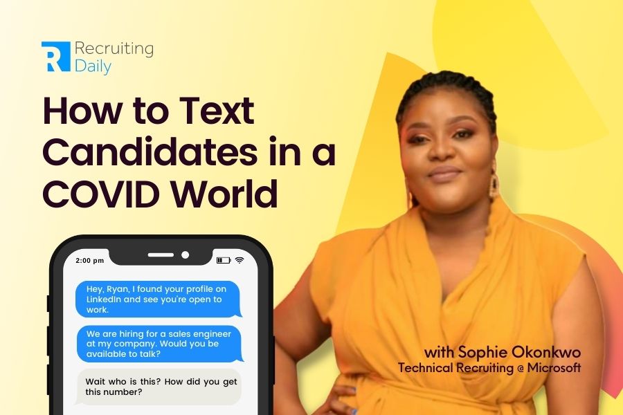 Sophie Okonkwo Texting candidates